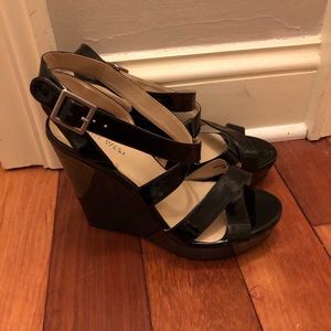 Black Nine West Wedges